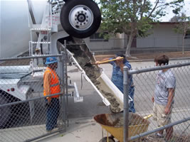 Pouring Concrete