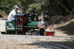 Picture Title - Tim driving the Jillie Belle