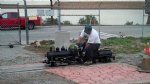 Picture Title - Rory running around on his loco