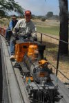 Picture Title - The bumblee bee and Richard Ulin behind on his C&S loco