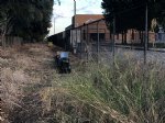 Picture Title - Work trains on the end of the Crenshaw line 