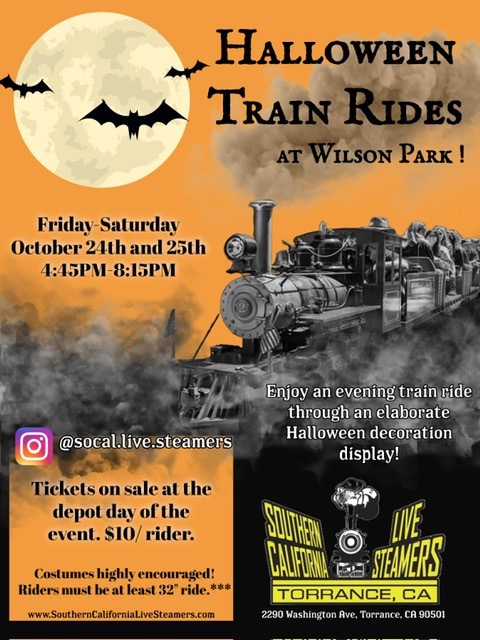 Halloween Train Rides at the park